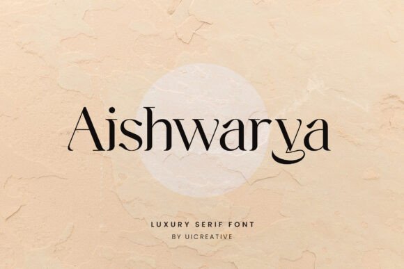 Aishwarya: A Bold Serif Font for Creative Branding
