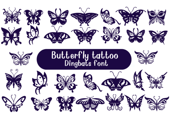 Butterfly Tattoo: A Font That Flutters Into Your Creative Projects