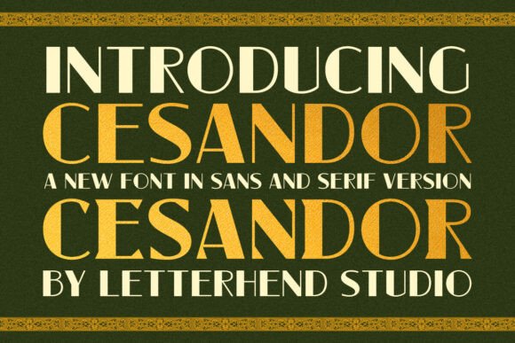Cesandor: The Font That Elevates Your Brand