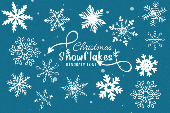 Christmas Snowflakes: A Winter Font for Creative Branding
