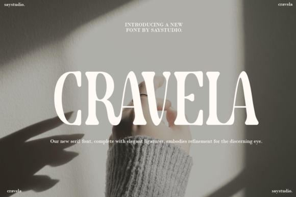 Cravela: A Serif Font for Thoughtful Editorial Design