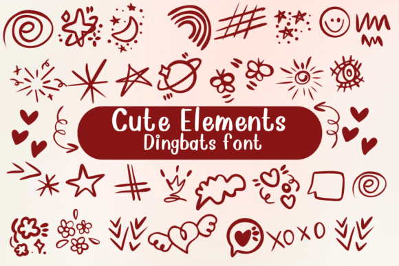 Cute Elements: A Font for Playful Editorial Design