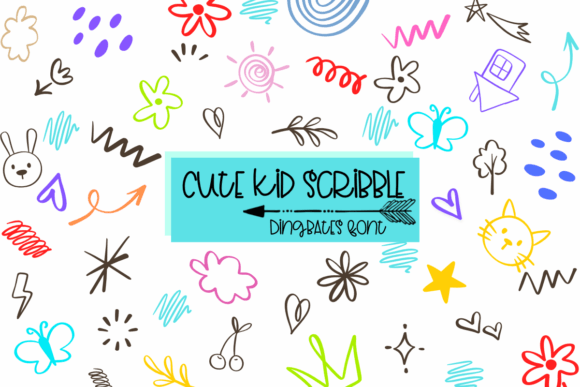 Cute Kid Scribble: A Font That Brings Playfulness to Every Project
