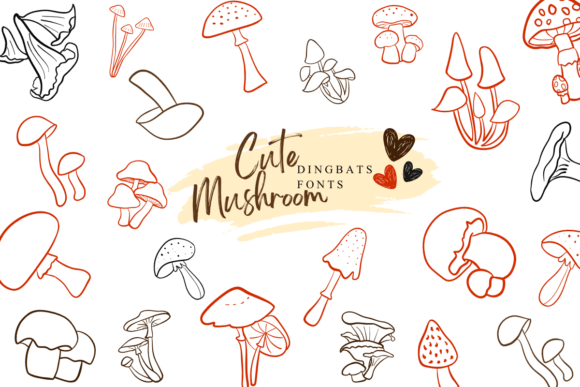 Cute Mushroom Font Review for Editorial Design