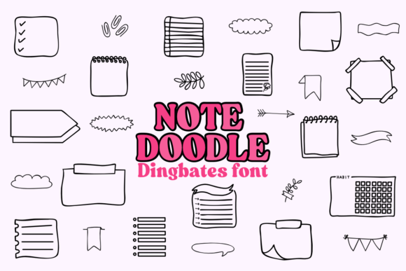 Discover the Charm of Note Doodle: A Creative Font for Crafters