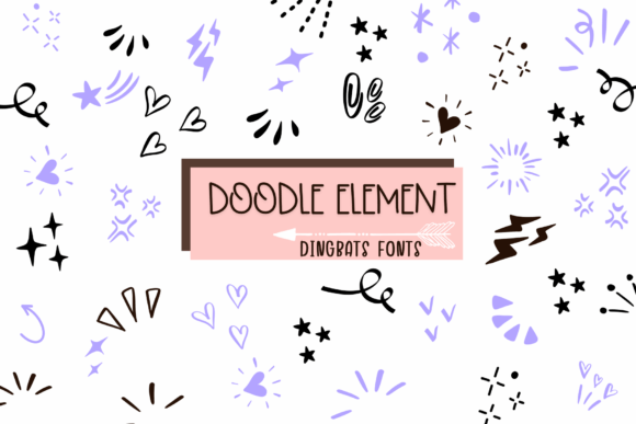 Doodle Element: A Creative Font for Modern Web Design