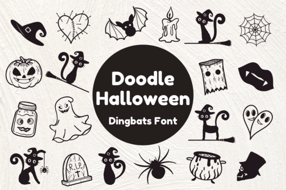Doodle Halloween: A Spooky Font for Web Design