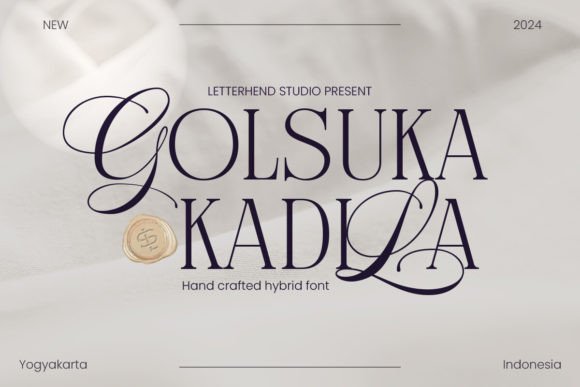 Golsuka Kadila: A Serif-Script Hybrid for Handmade Crafters