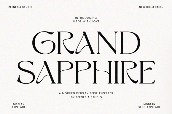 Grand Sapphire: A Serif Font That Elevates Campaigns with Romance and Versatility