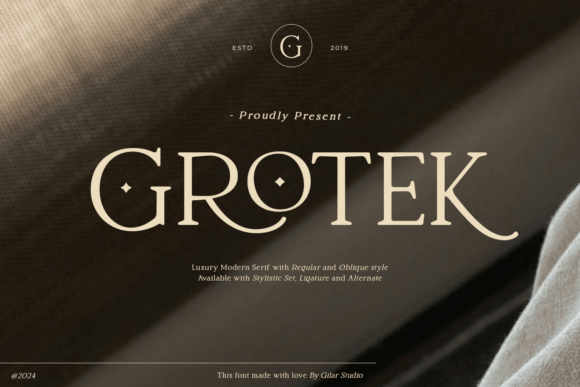 Grotek: A Serif Font That Adds Elegance to Branding Projects