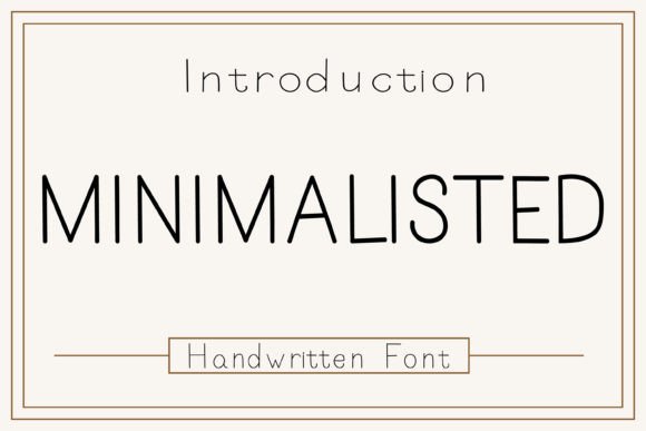 Minimalisted: A Versatile Sans Serif for Branding Projects