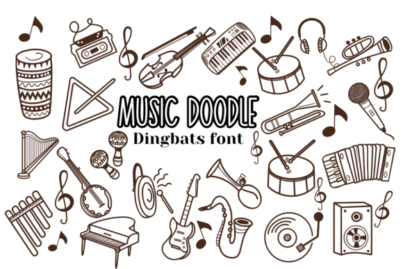 Music Doodle: A Font That Adds Melody to Your Crafts