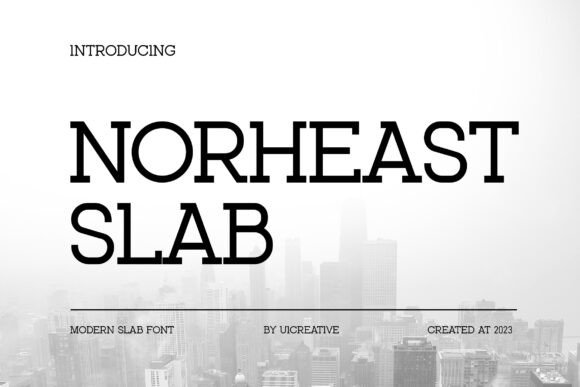 Norheast Slab: A Modern Serif Font for Editorial Excellence