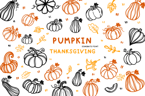 Pumpkin Thanksgiving Font for Creative Campaigns