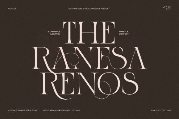 Ranesa Renos: A Serif Font for Digital Elegance and Brand Impact