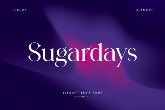 Sugardays: A Serif Font for Editorial Elegance