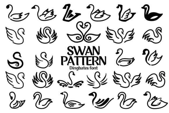 Swan Pattern Font: A Creative Tool for Campaign Design