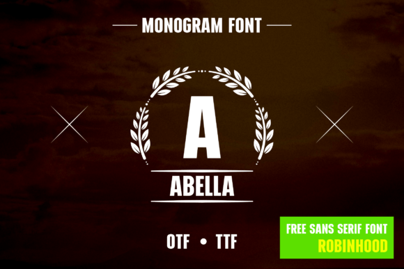 Wreath Monogram: A Decorative Font with Elegance and Charm